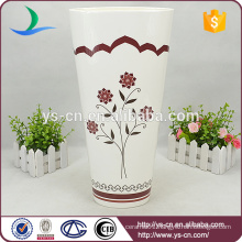 Big oval ceramic flower vase for home decoration